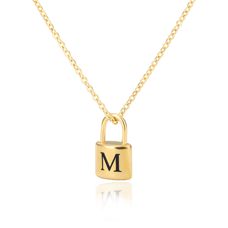 Lock Letter Necklace