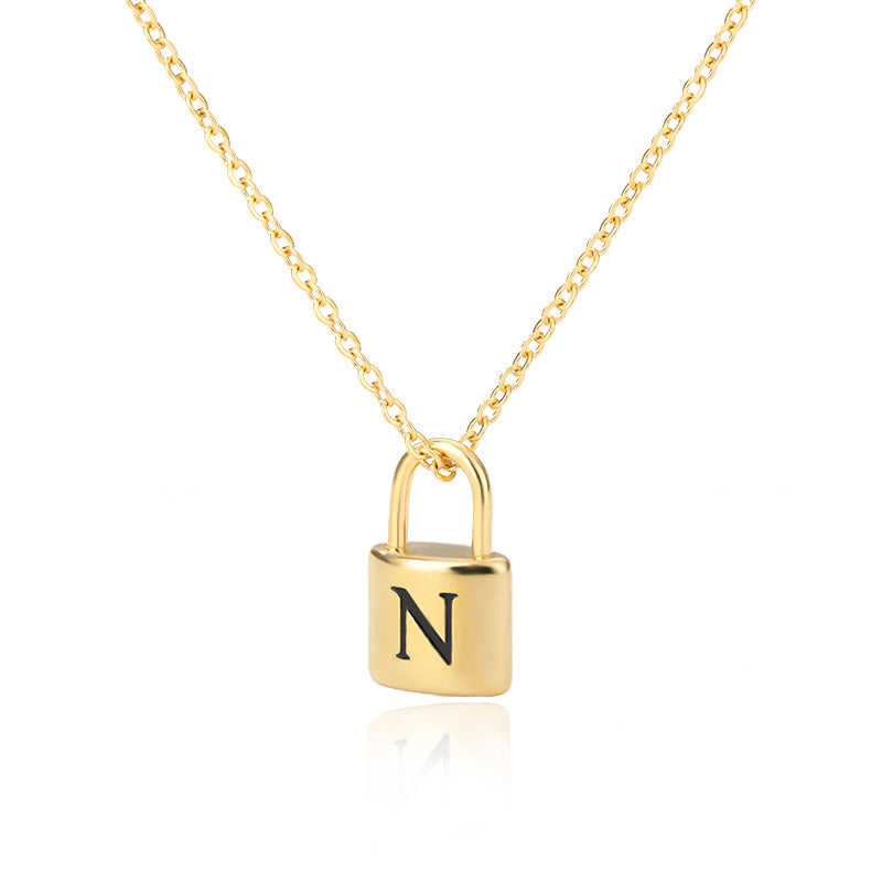 Lock Letter Necklace