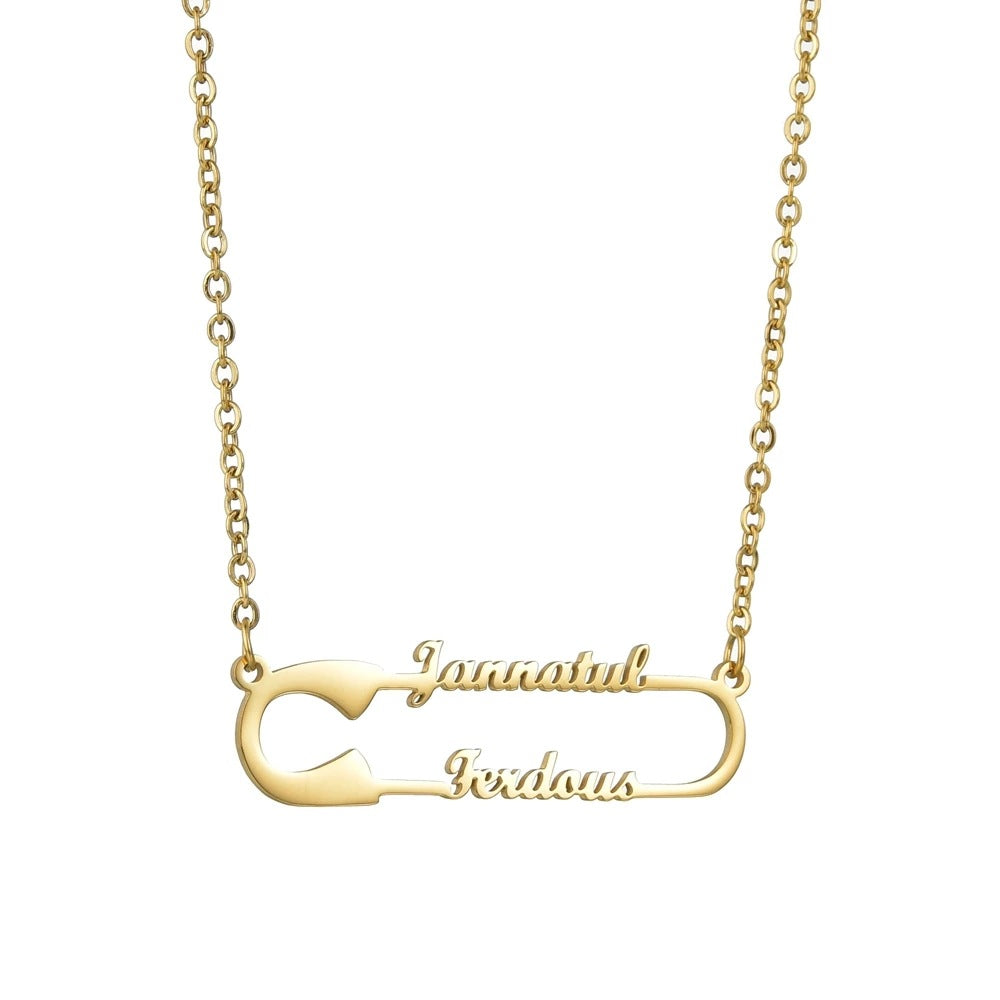 Personalized "Pin" Necklace
