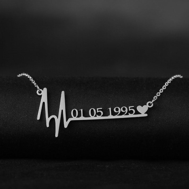 Personalized "heartbeat" Necklace