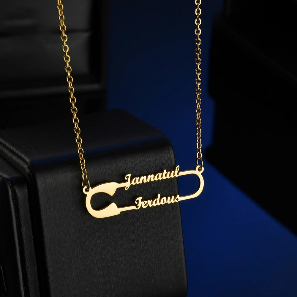 Personalized "Pin" Necklace