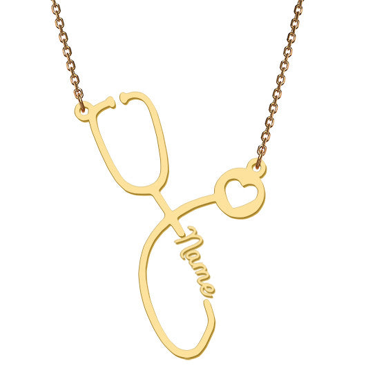 Personalized "Stethoscope" Necklace