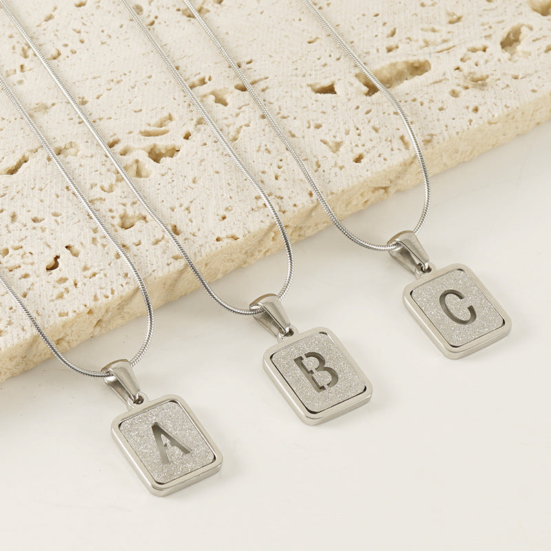 Personalized "letter hollow" Necklace