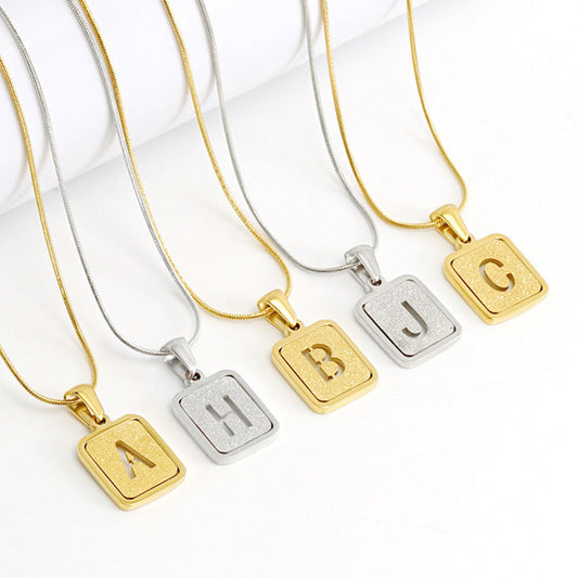 Personalized "letter hollow" Necklace