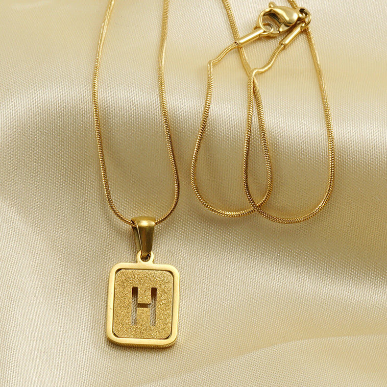 Personalized "letter hollow" Necklace