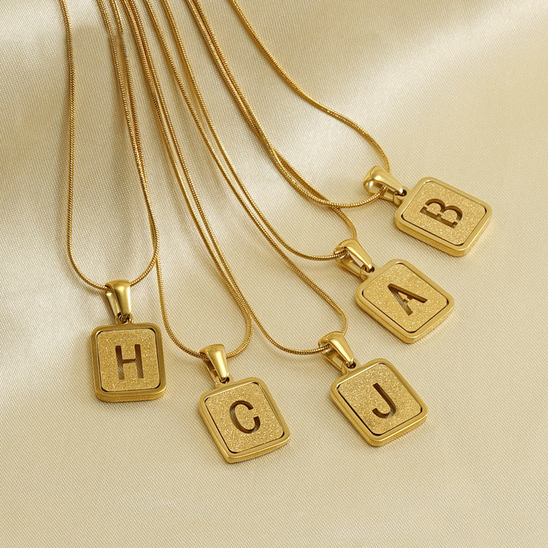 Personalized "letter hollow" Necklace